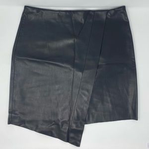SOLD NWT Zara Woman Faux Leather Wrap Skirt